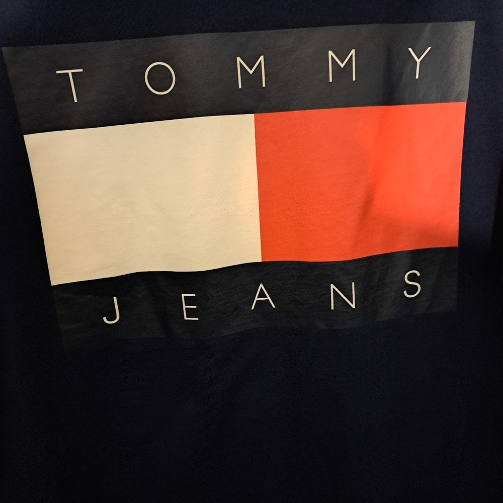 Tommy Hilfiger Men's Short Sleeve Tommy Jeans Flag XL - Picture 3 of 5